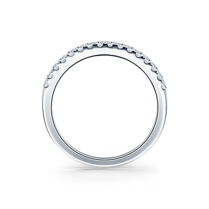 Classic Delicate Prong Set Diamond Wedding Band