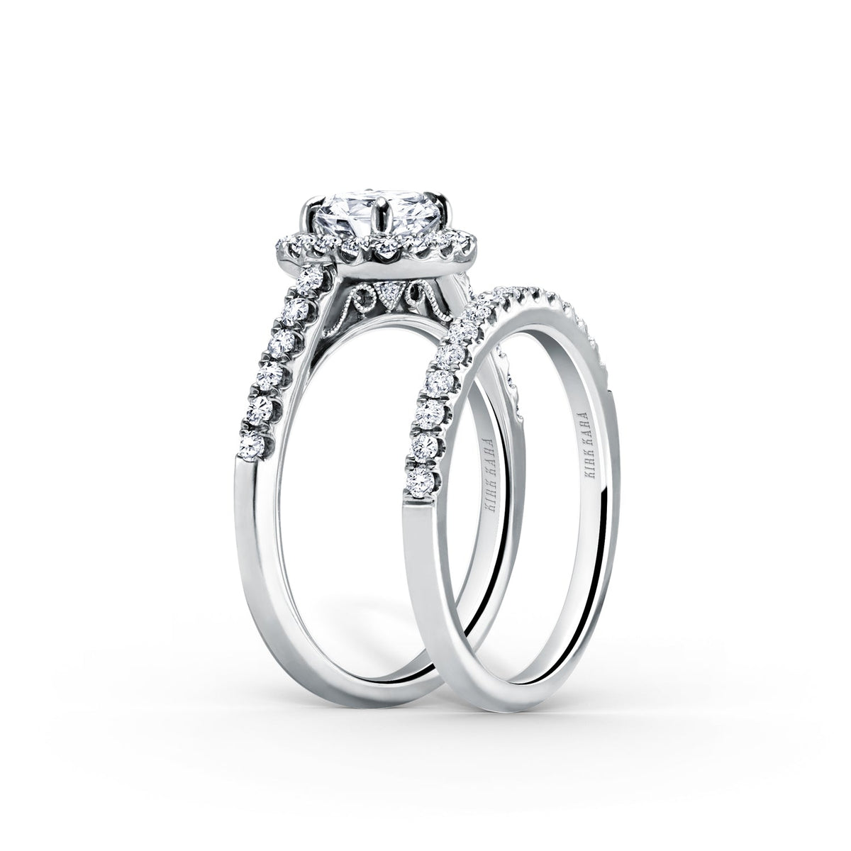 Classic Delicate Prong Set Diamond Wedding Band