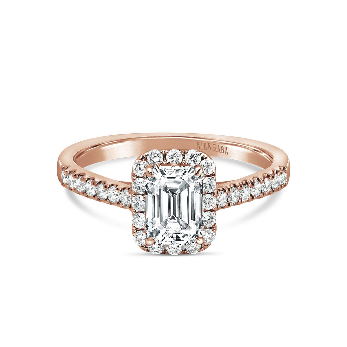 Classic Delicate Prong Set Halo Diamond Engagement Ring