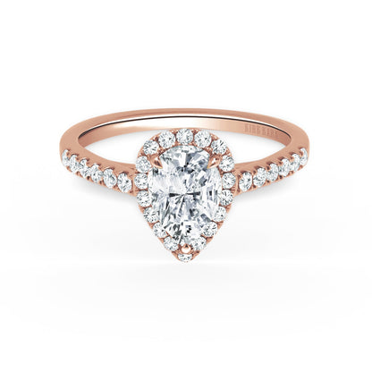Classic Delicate Prong Set Halo Diamond Engagement Ring