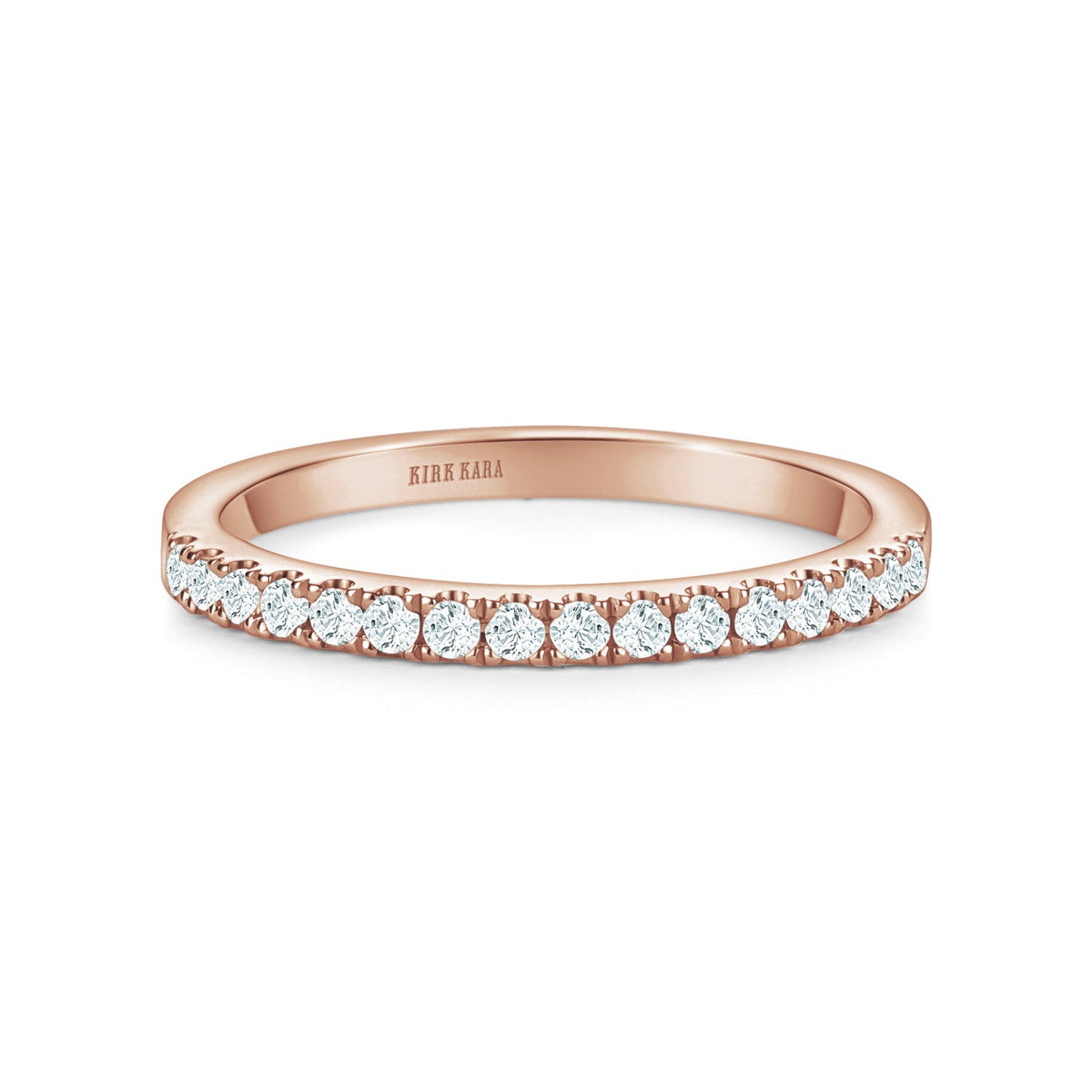 Classic Delicate Prong Set Diamond Wedding Band