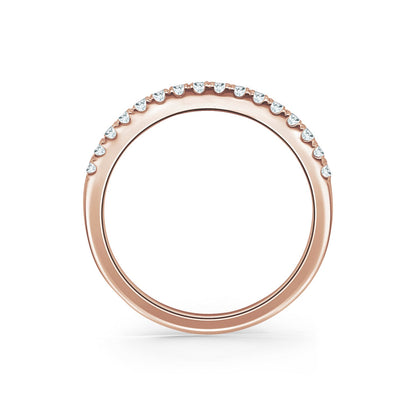 Classic Delicate Prong Set Diamond Wedding Band