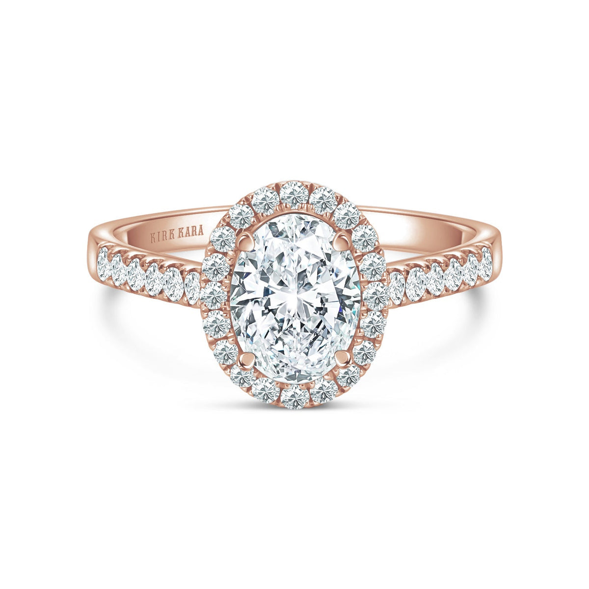 Classic Delicate Prong Set Halo Diamond Engagement Ring