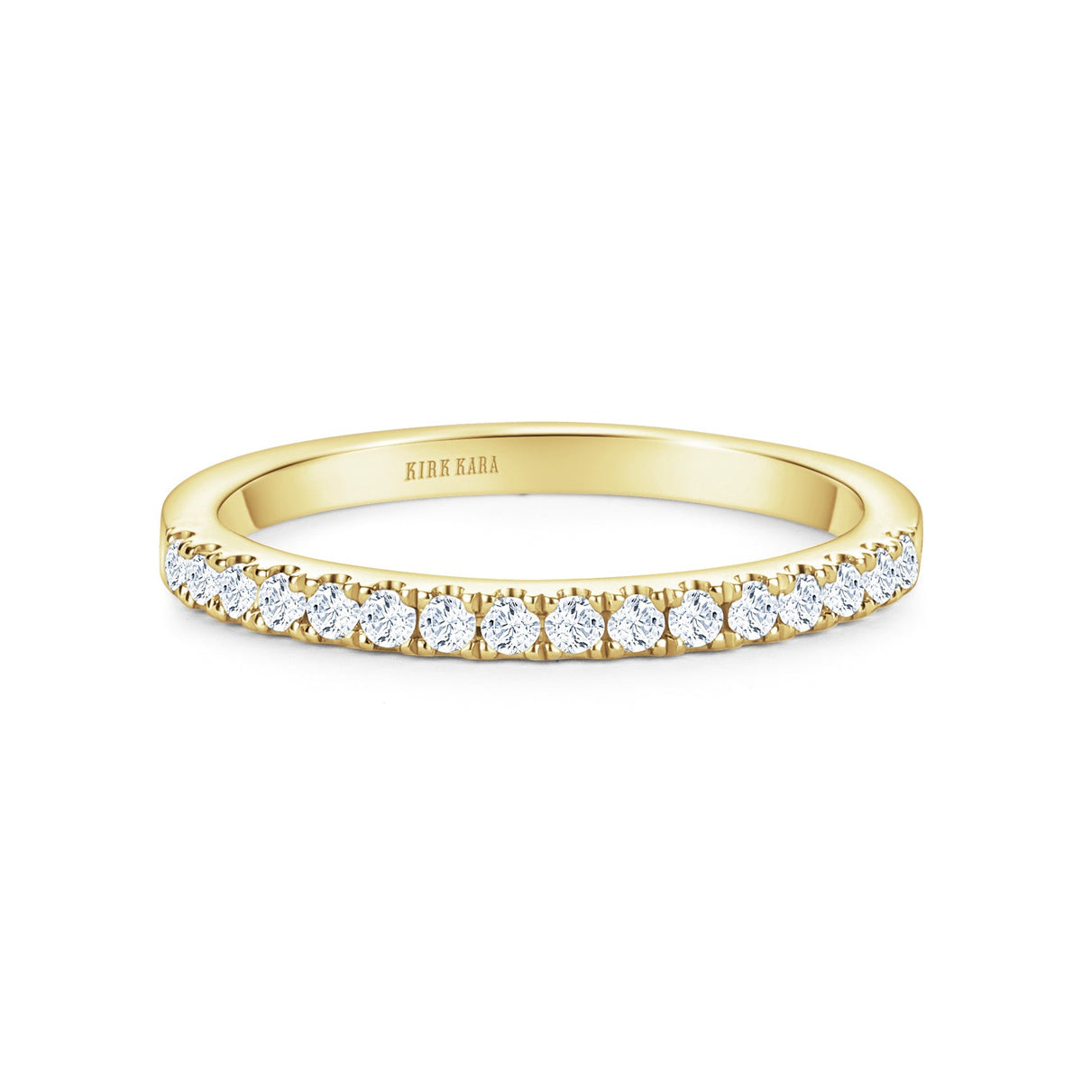 Classic Delicate Prong Set Diamond Wedding Band
