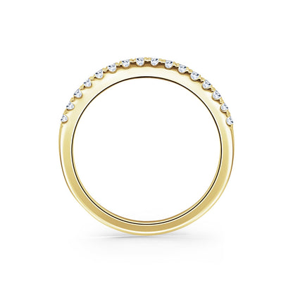 Classic Delicate Prong Set Diamond Wedding Band