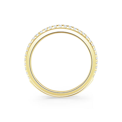 Thin Delicate Prong Set Diamond Wedding Band