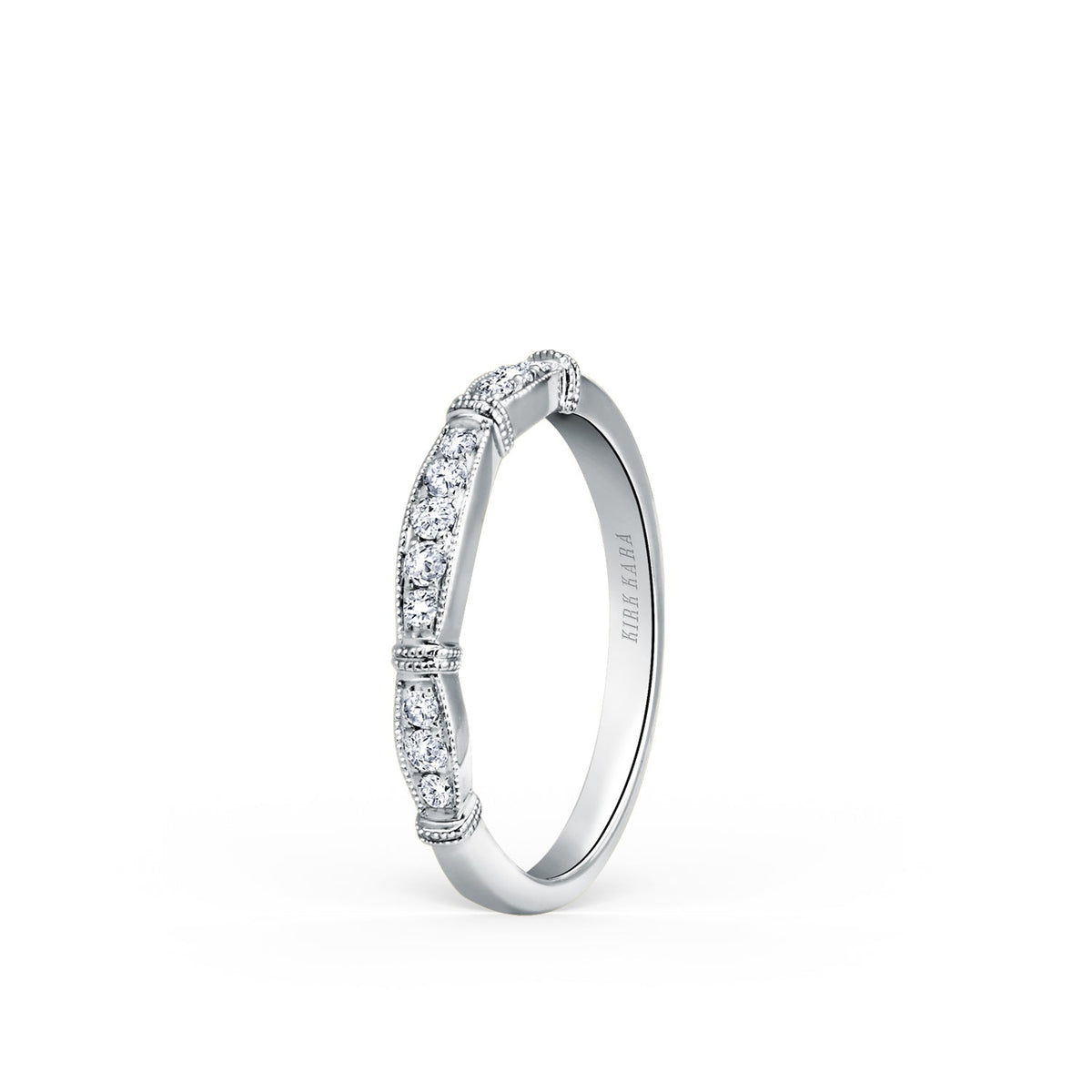 Traditional Pavé Diamond Wedding Band