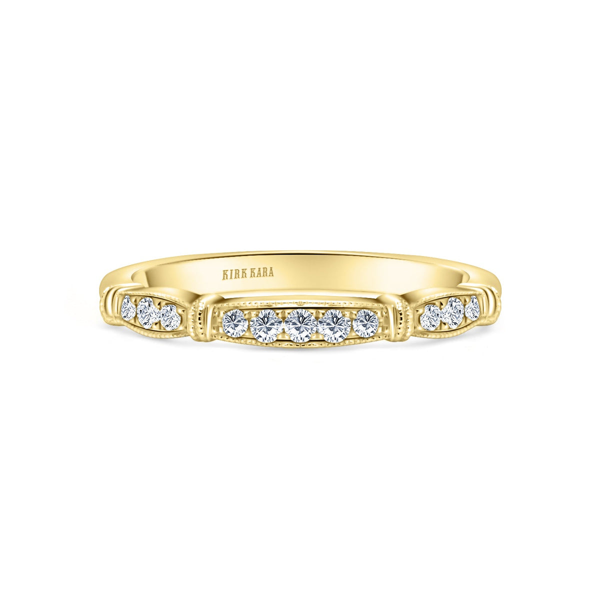 Traditional Pavé Diamond Wedding Band