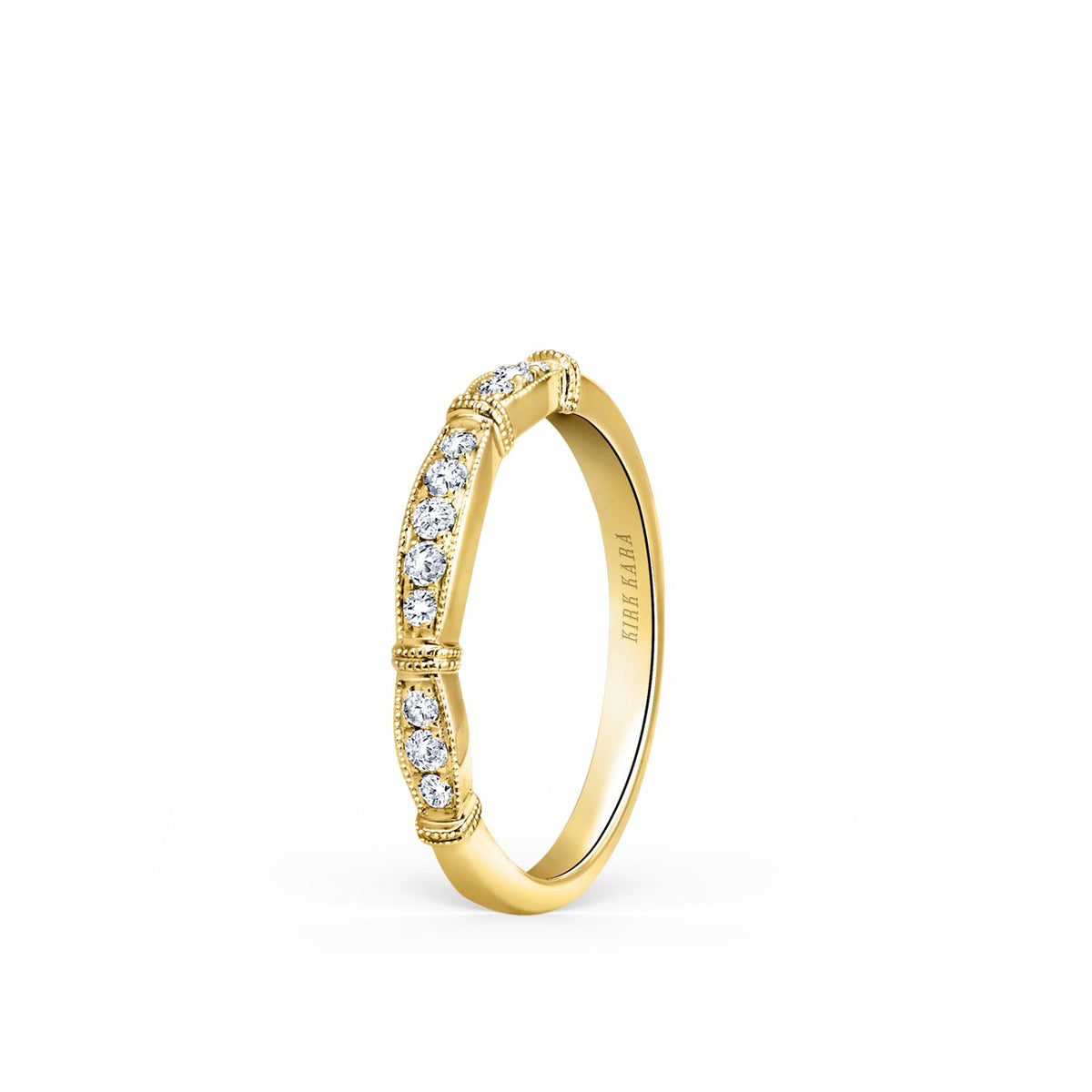 Traditional Pavé Diamond Wedding Band