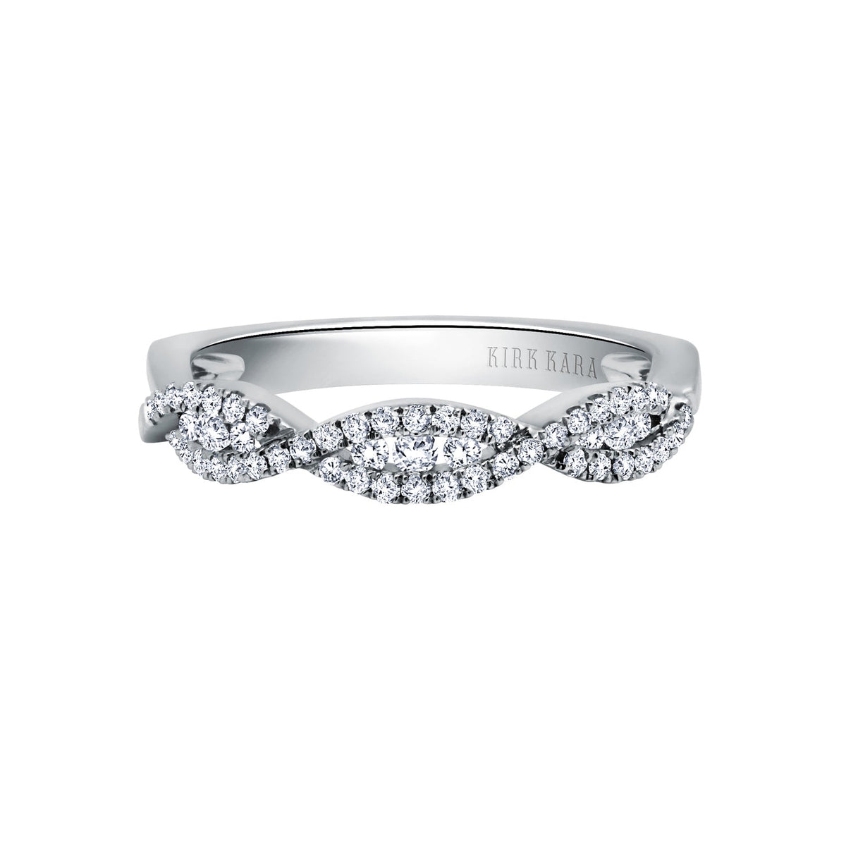 Classic Twist Channel Diamond Wedding Band