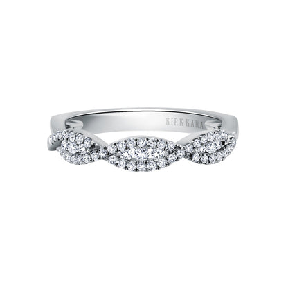 Classic Twist Channel Diamond Wedding Band