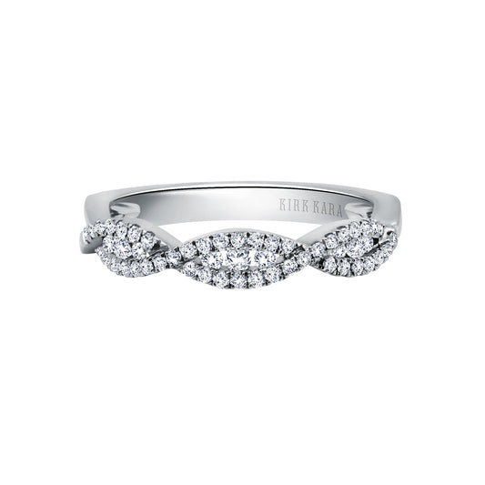 Classic Twist Channel Diamond Wedding Band