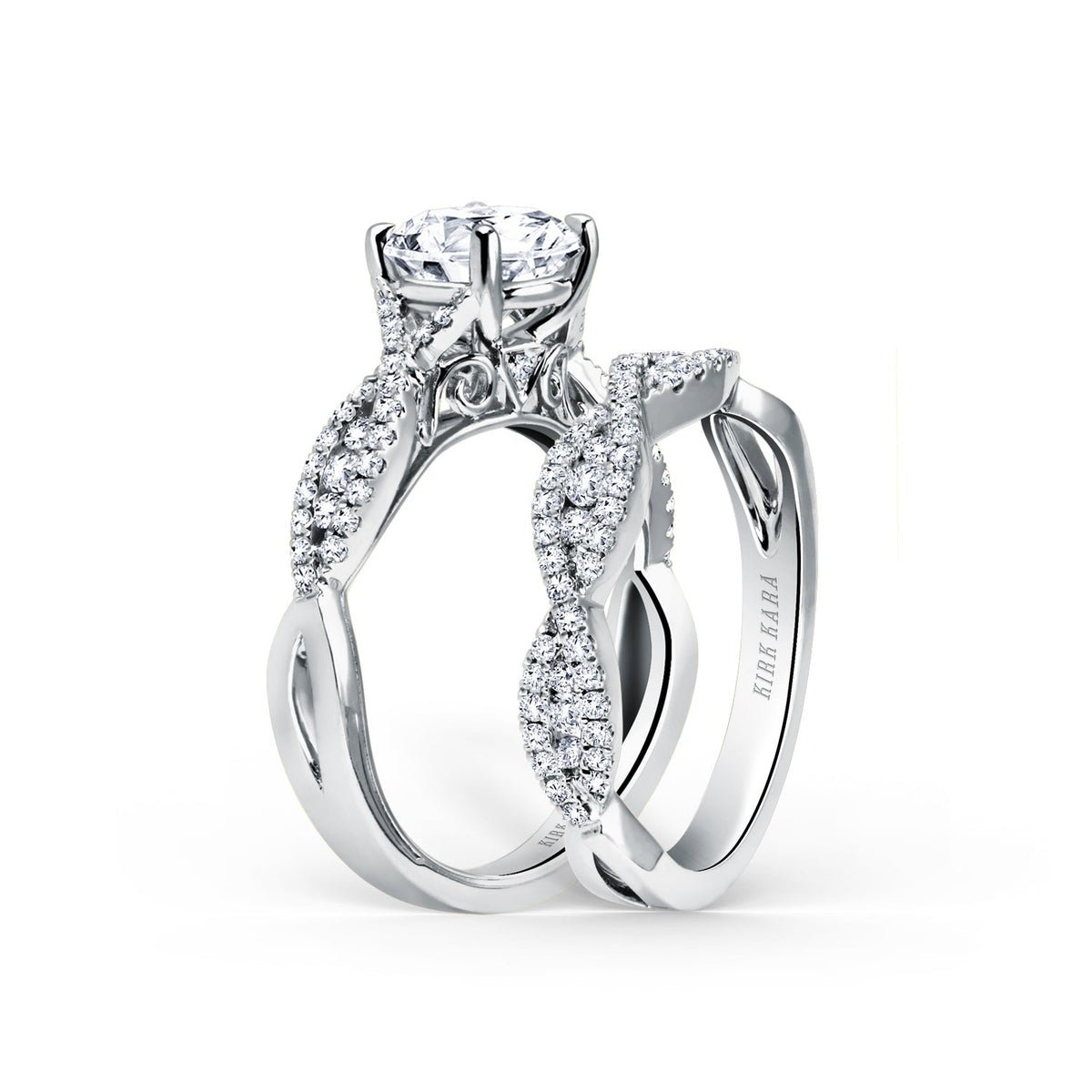 Classic Twist Channel Diamond Wedding Band