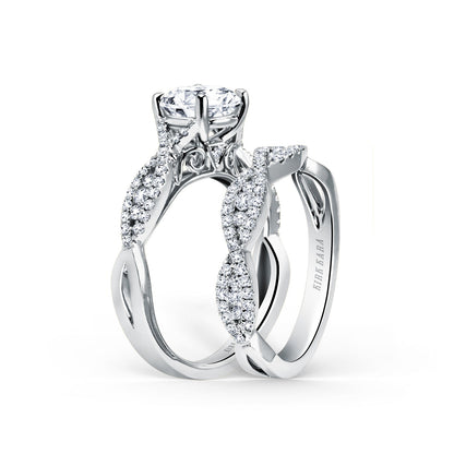 Classic Twist Channel Diamond Wedding Band