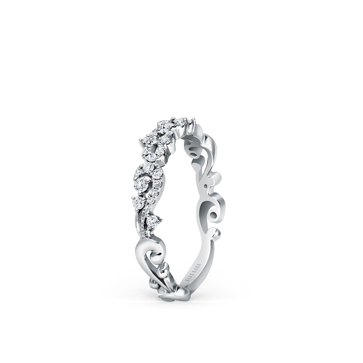 Artisan Crown Diamond Wedding Band