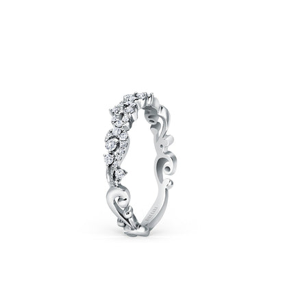 Artisan Crown Diamond Wedding Band