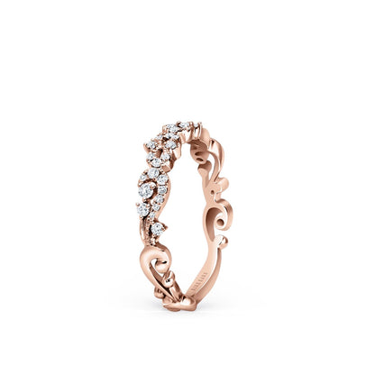 Artisan Crown Diamond Wedding Band
