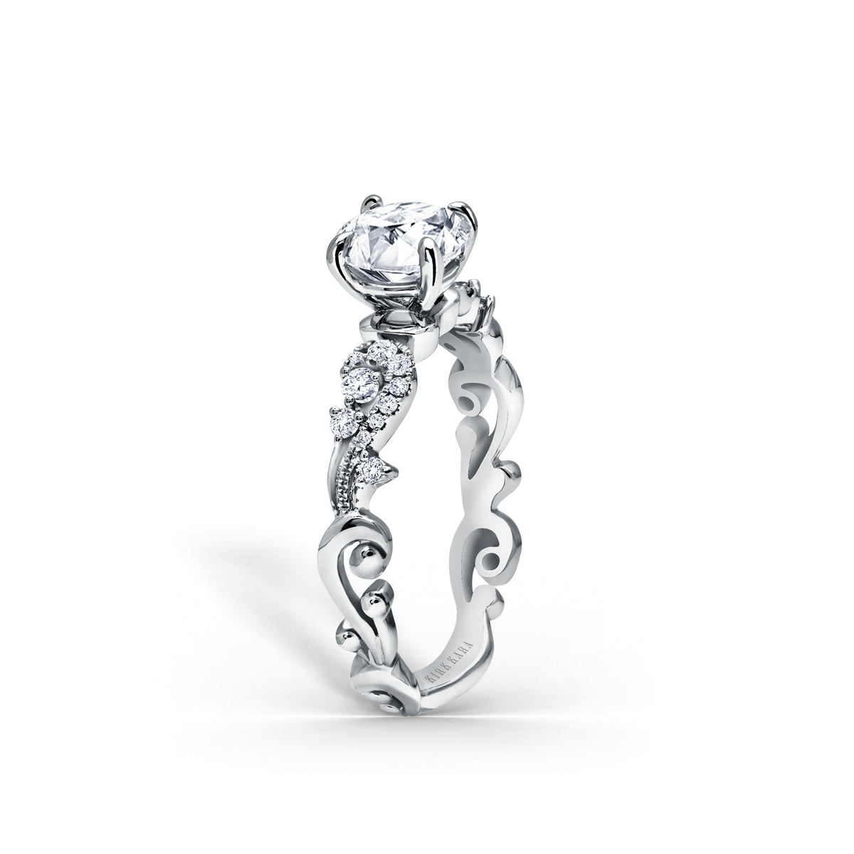 Artisan Crown Diamond Engagement Ring