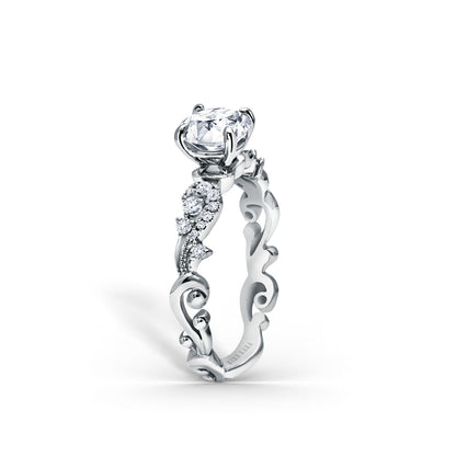Artisan Crown Diamond Engagement Ring