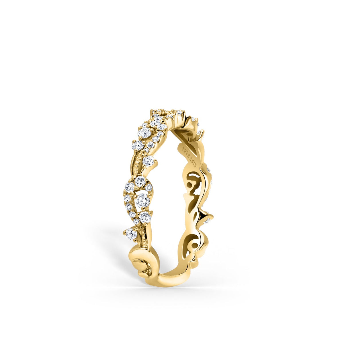 Artisan Crown Diamond Fancy Wedding Band