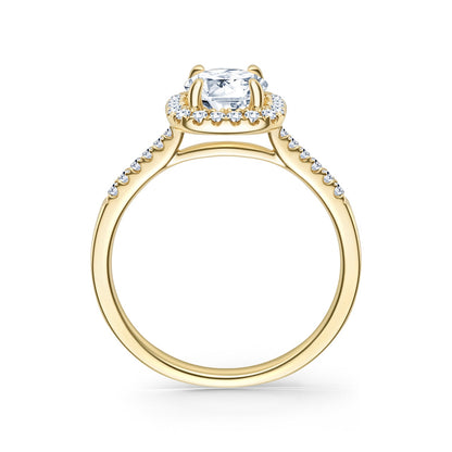 Classic Halo Diamond Engagement Ring