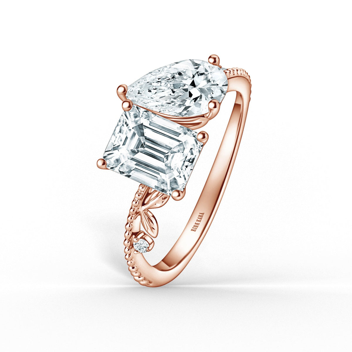 Floral Moi et Toi Diamond Engagement Ring
