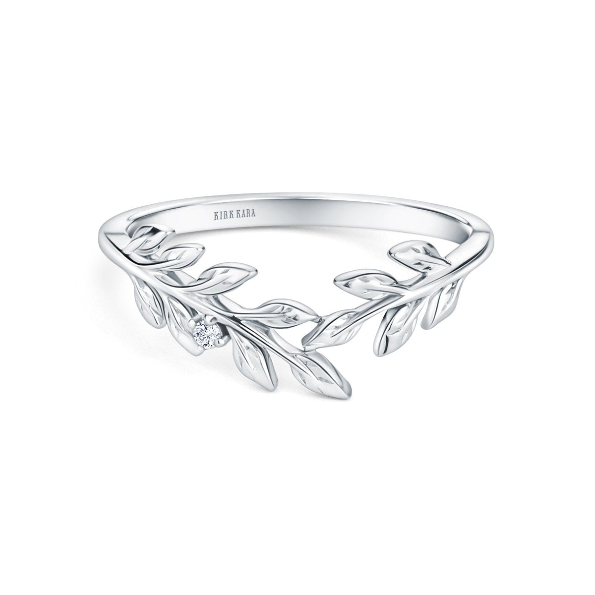 Floral Leaf Inspired Fashion Wedding Band