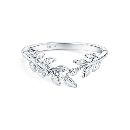 Floral Leaf Inspired Fashion Wedding Band