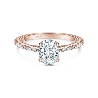 Classic Filigree Diamond Solitaire Engagement Ring
