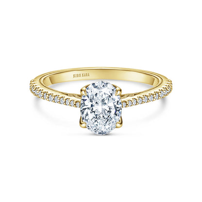 Classic Filigree Diamond Solitaire Engagement Ring