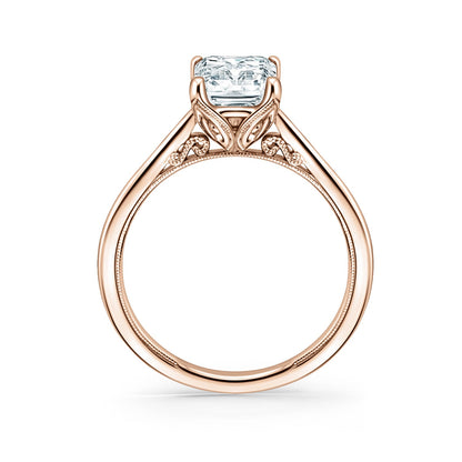 Classic Filigree Milgrain Solitaire Engagement Ring