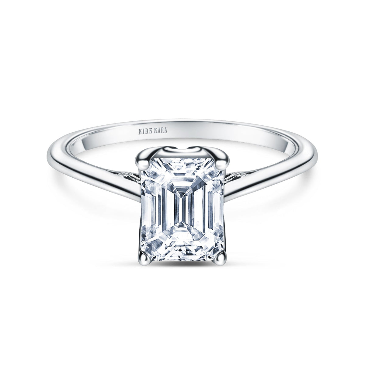 Classic Filigree Milgrain Solitaire Engagement Ring