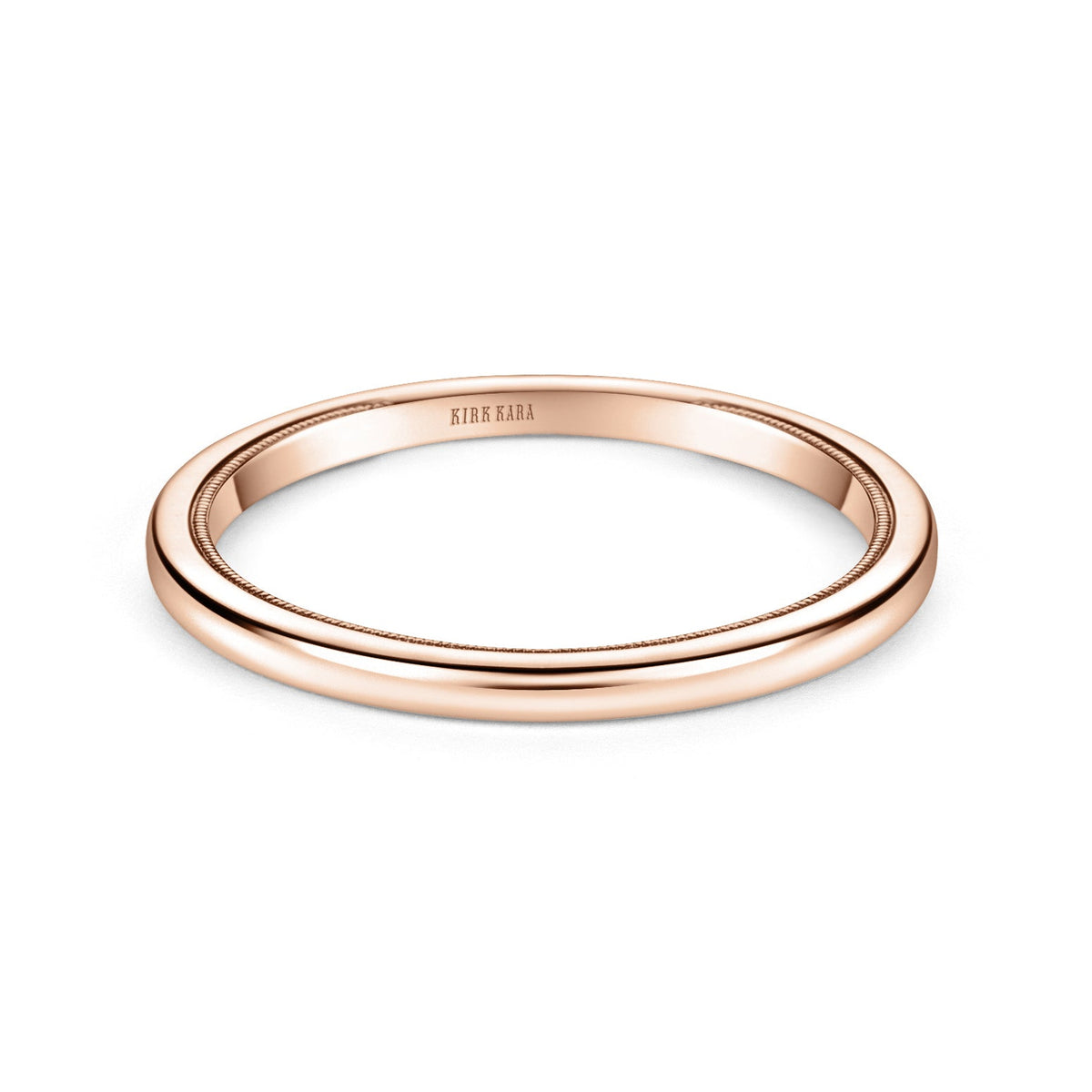 Classic Milgrain High Polish Wedding Band