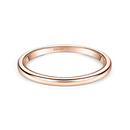 Classic Milgrain High Polish Wedding Band