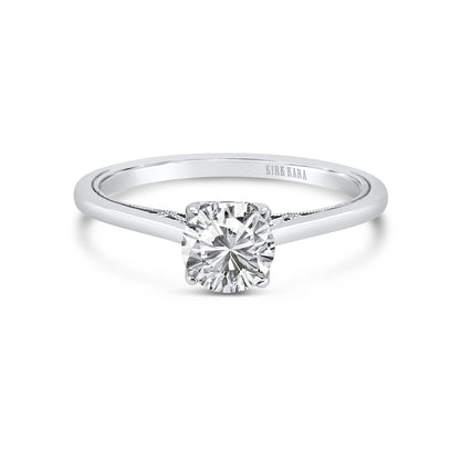 Classic Filigree Milgrain Solitaire Engagement Ring