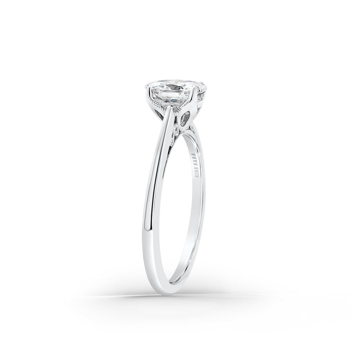 Classic Filigree Milgrain Solitaire Engagement Ring
