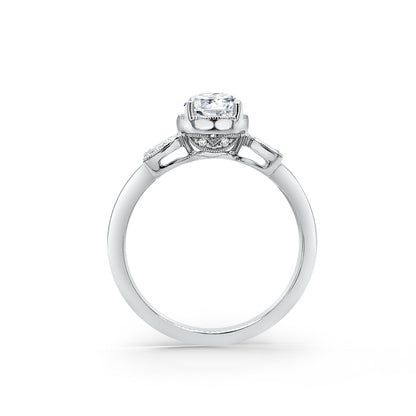 Floral Boho Tsavorite Diamond Engagement Ring