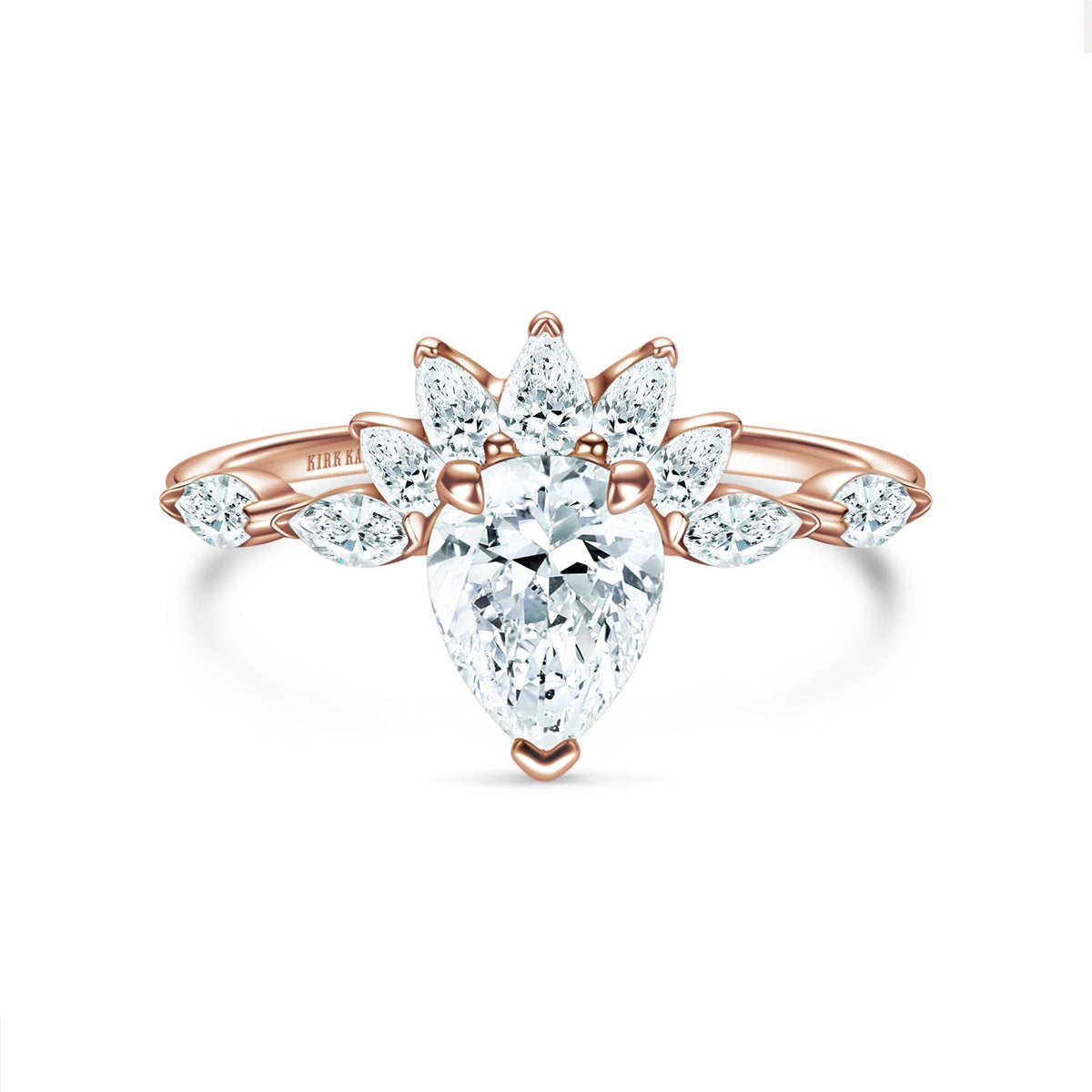 Glamorous Boho Floating Diamond Engagement Ring