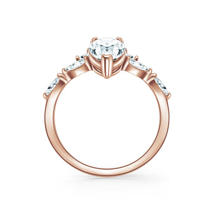 Glamorous Boho Floating Diamond Engagement Ring