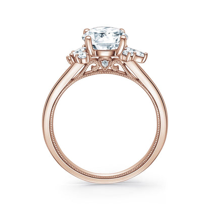 Fancy Cluster Boho Diamond Engagement Ring