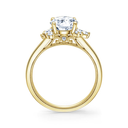 Fancy Cluster Boho Diamond Engagement Ring