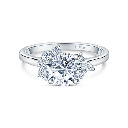 Fancy Cluster Boho Diamond Engagement Ring