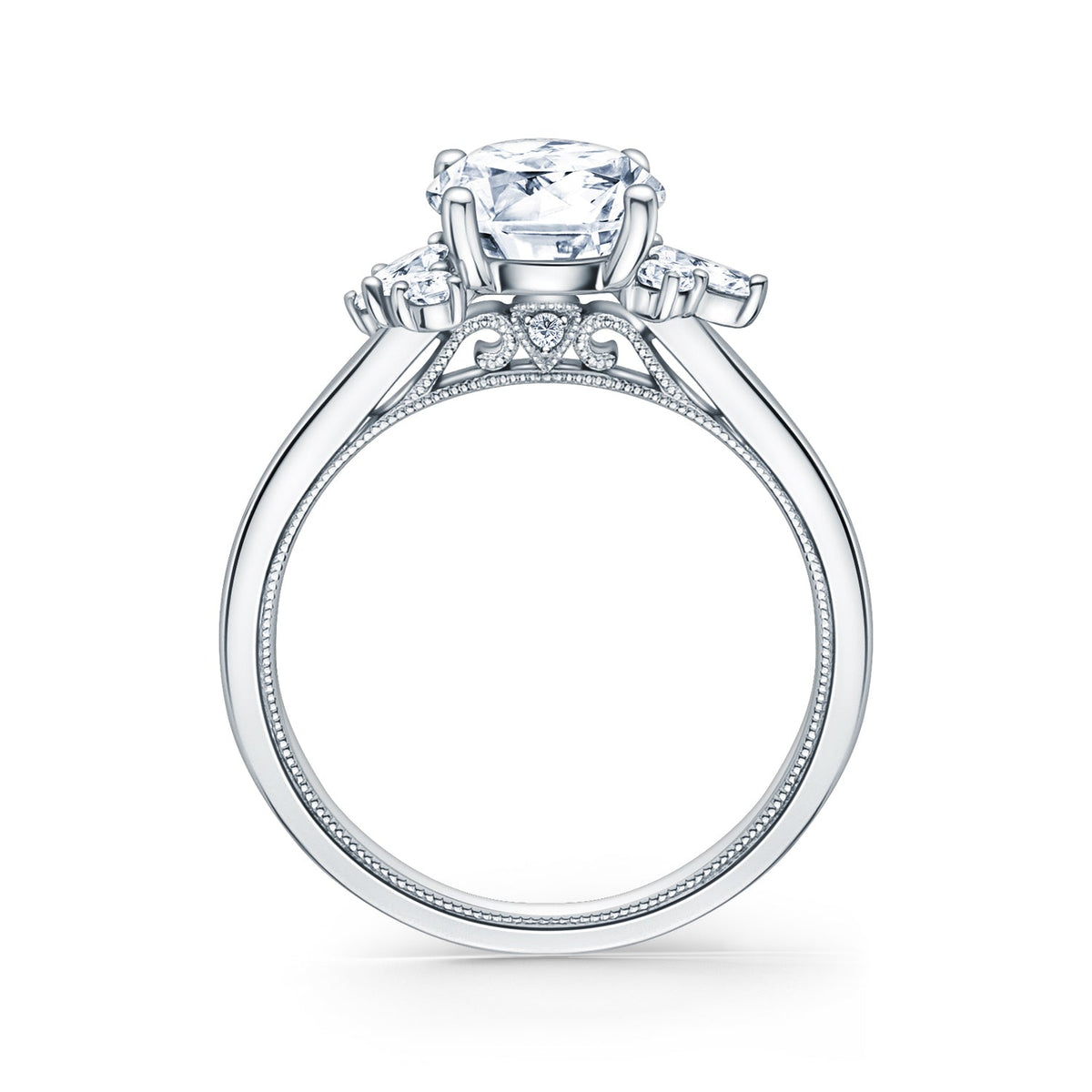 Fancy Cluster Boho Diamond Engagement Ring