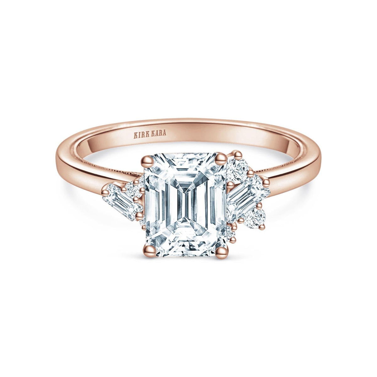 Modern Cluster Boho Diamond Engagement Ring