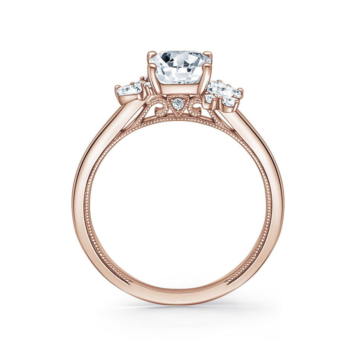 Modern Cluster Boho Diamond Engagement Ring