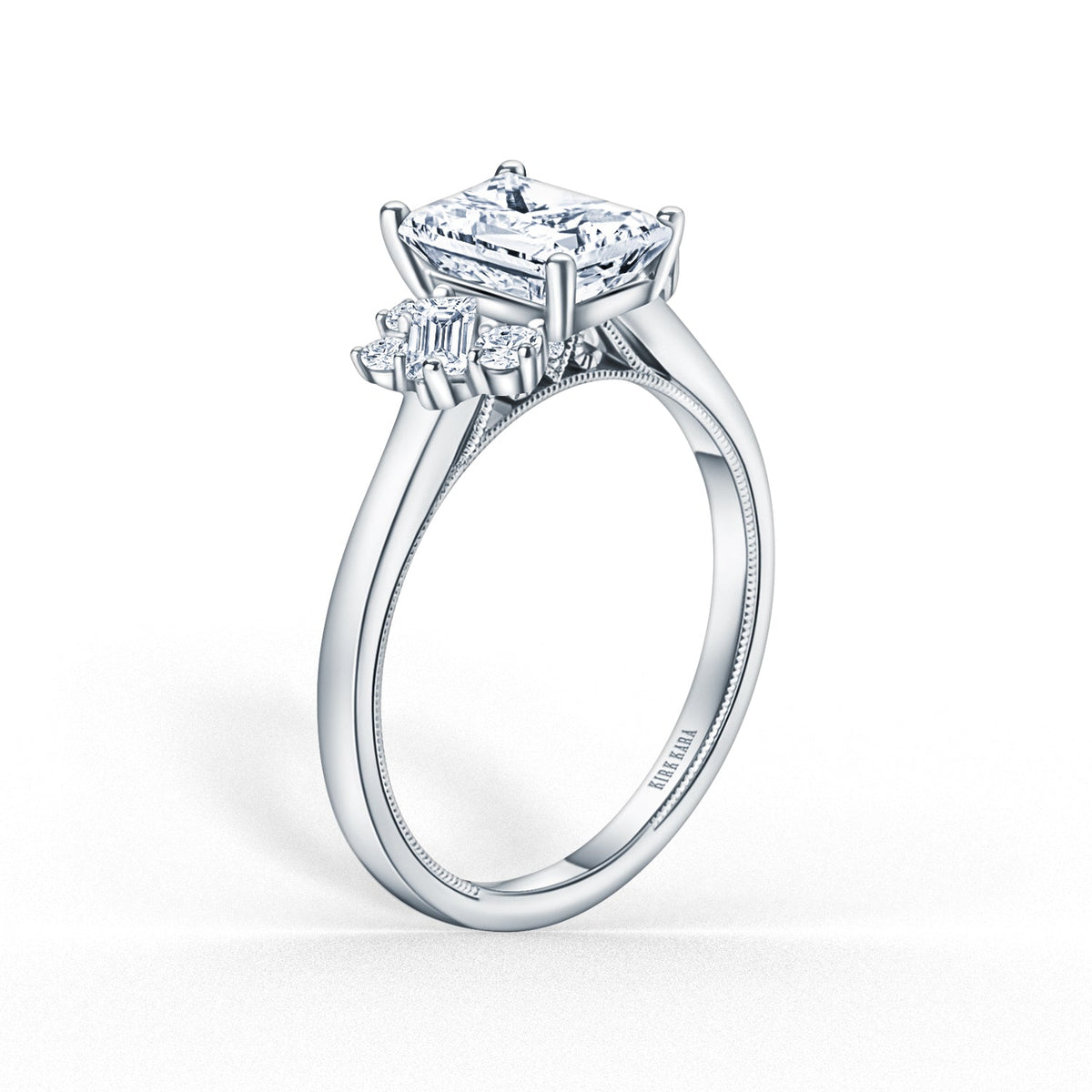 Modern Cluster Boho Diamond Engagement Ring