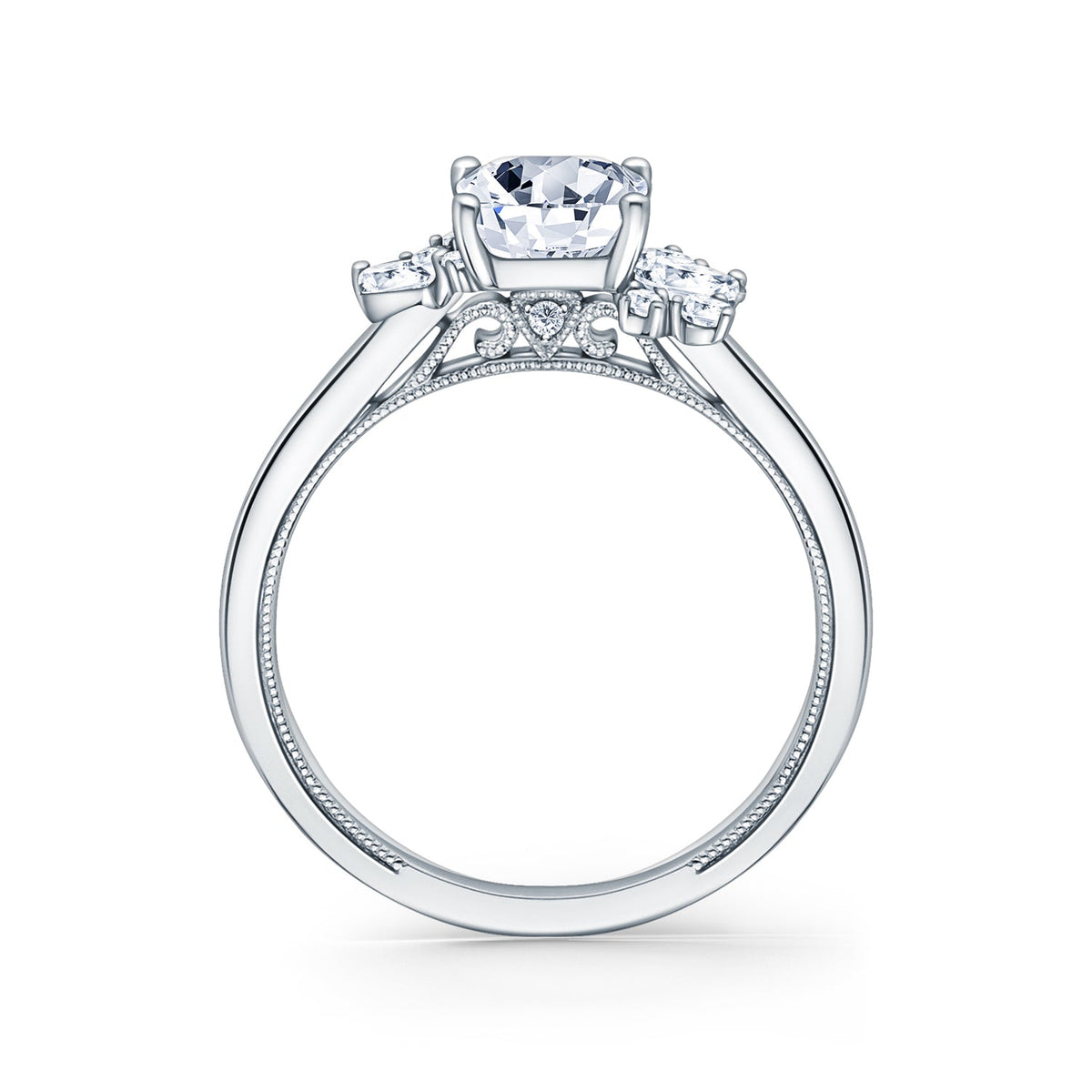 Modern Cluster Boho Diamond Engagement Ring