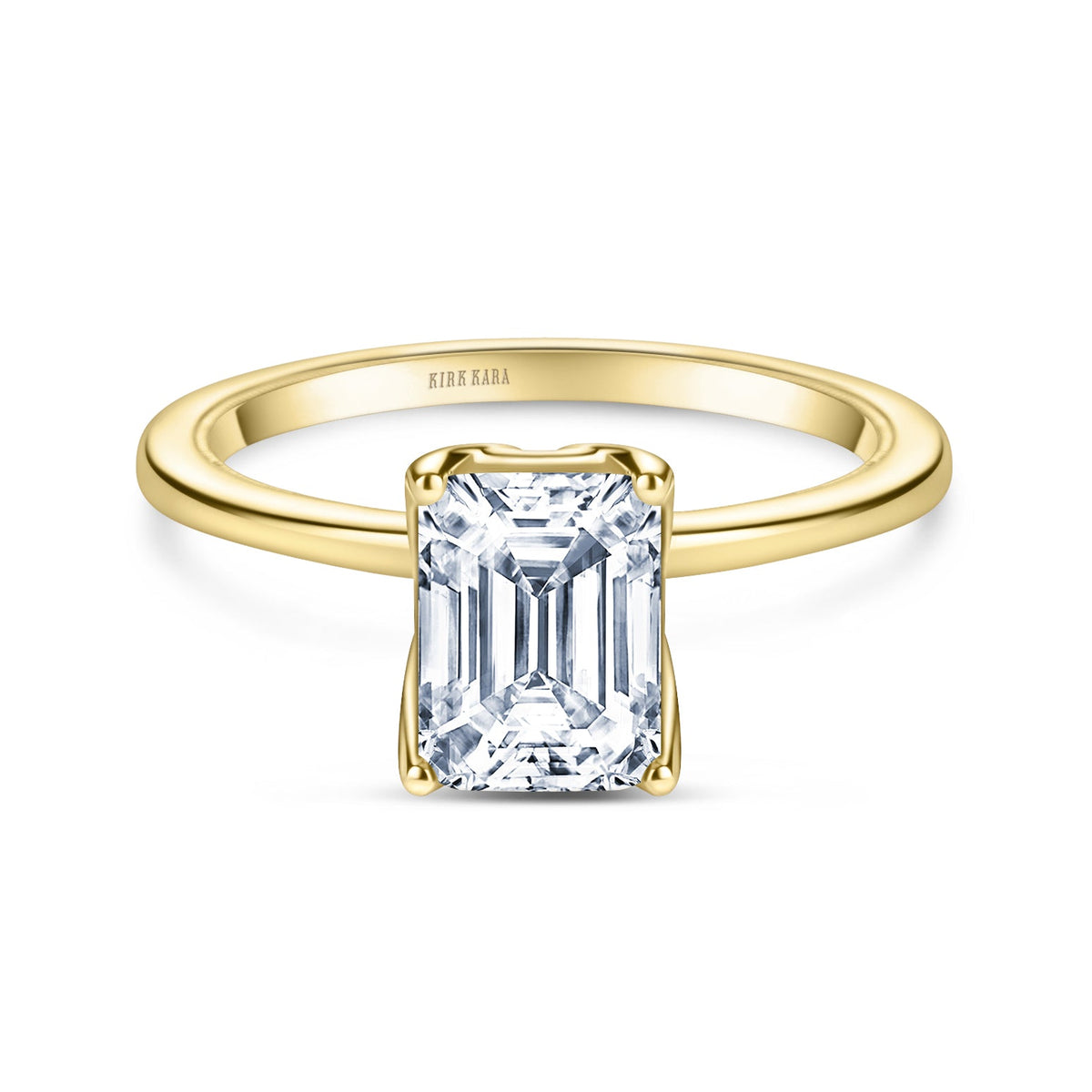 Hidden Halo Solitaire Engagement Ring