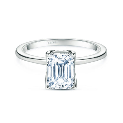 Hidden Halo Solitaire Engagement Ring