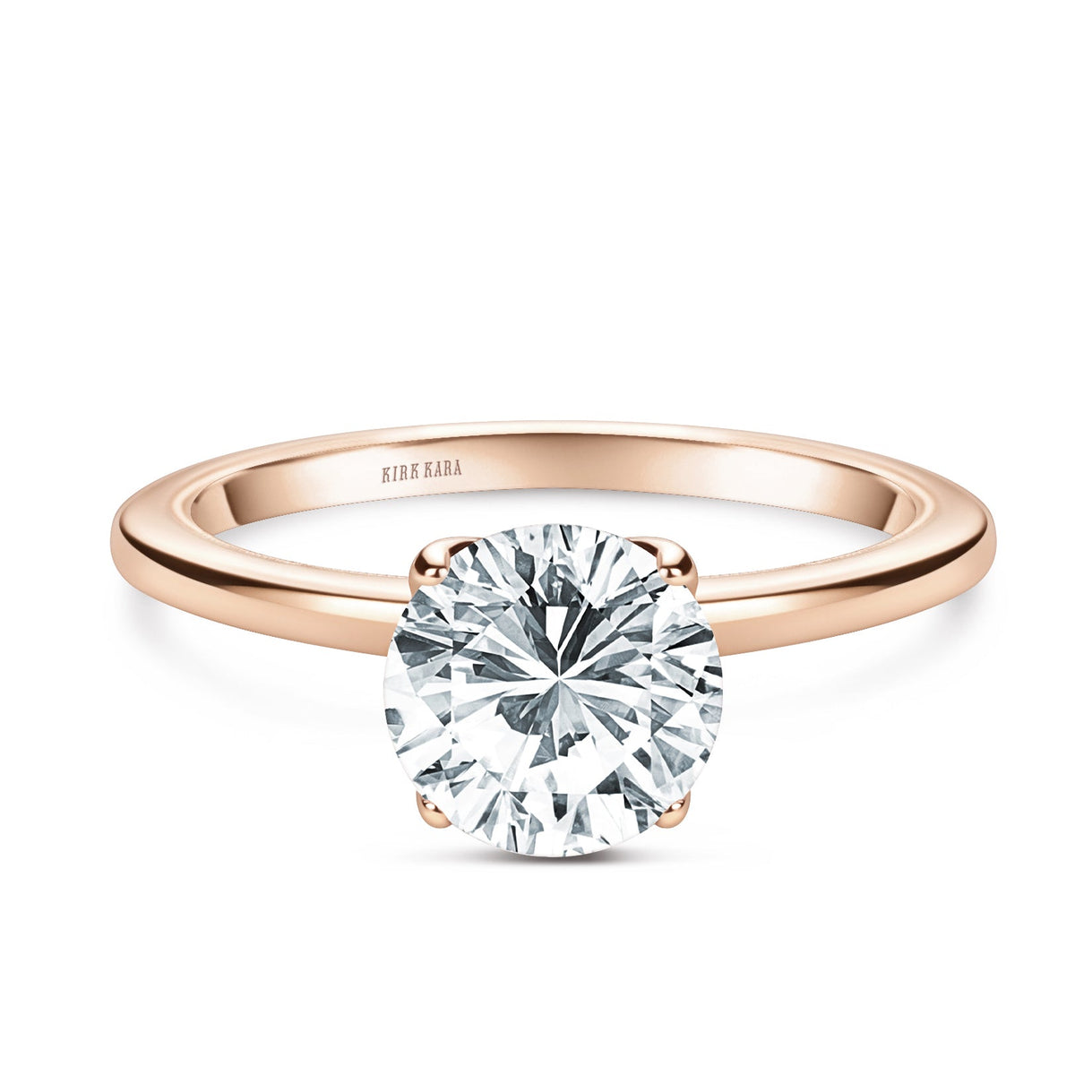 Hidden Halo Solitaire Engagement Ring